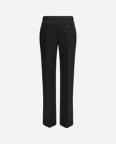 Pinstriped tailored Trousers - BLACK | Base Blu