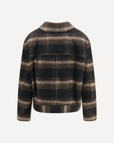 Galeane wool-blend short Coat - BLACK | Base Blu