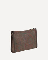 Pouch bag with Pegaso detail - BROWN | Base Blu