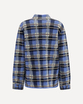Checked cashmere Shirt - LIGHT BLUE | Base Blu
