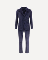 Ribbed cotton Suit - BLUE | Base Blu