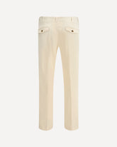Cotton slim Pants - CREAM | Base Blu
