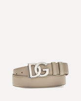 Calfskin leather Belt - BEIGE | Base Blu