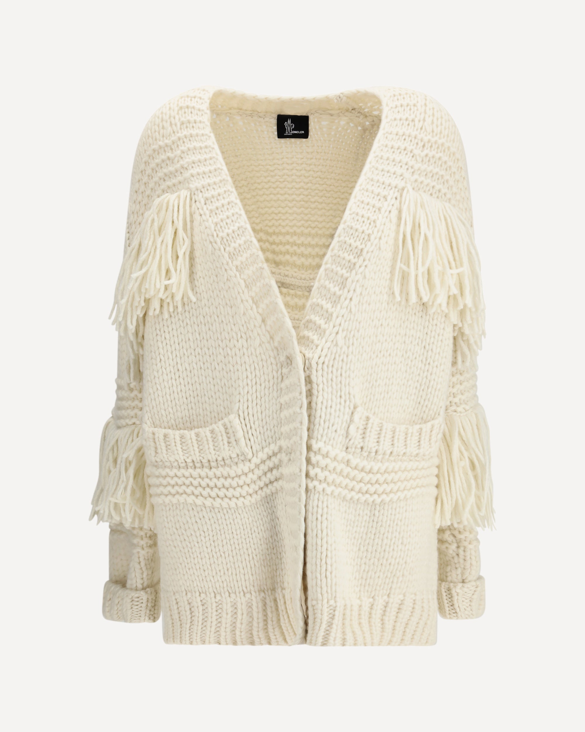 MONCLER GRENOBLE Tricot Cardigan CREAM | Base Blu