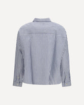 Cotton and linen blend Shirt - MULTICOLOUR | Base Blu