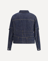 Cargo Denim Jacket - BLUE | Base Blu