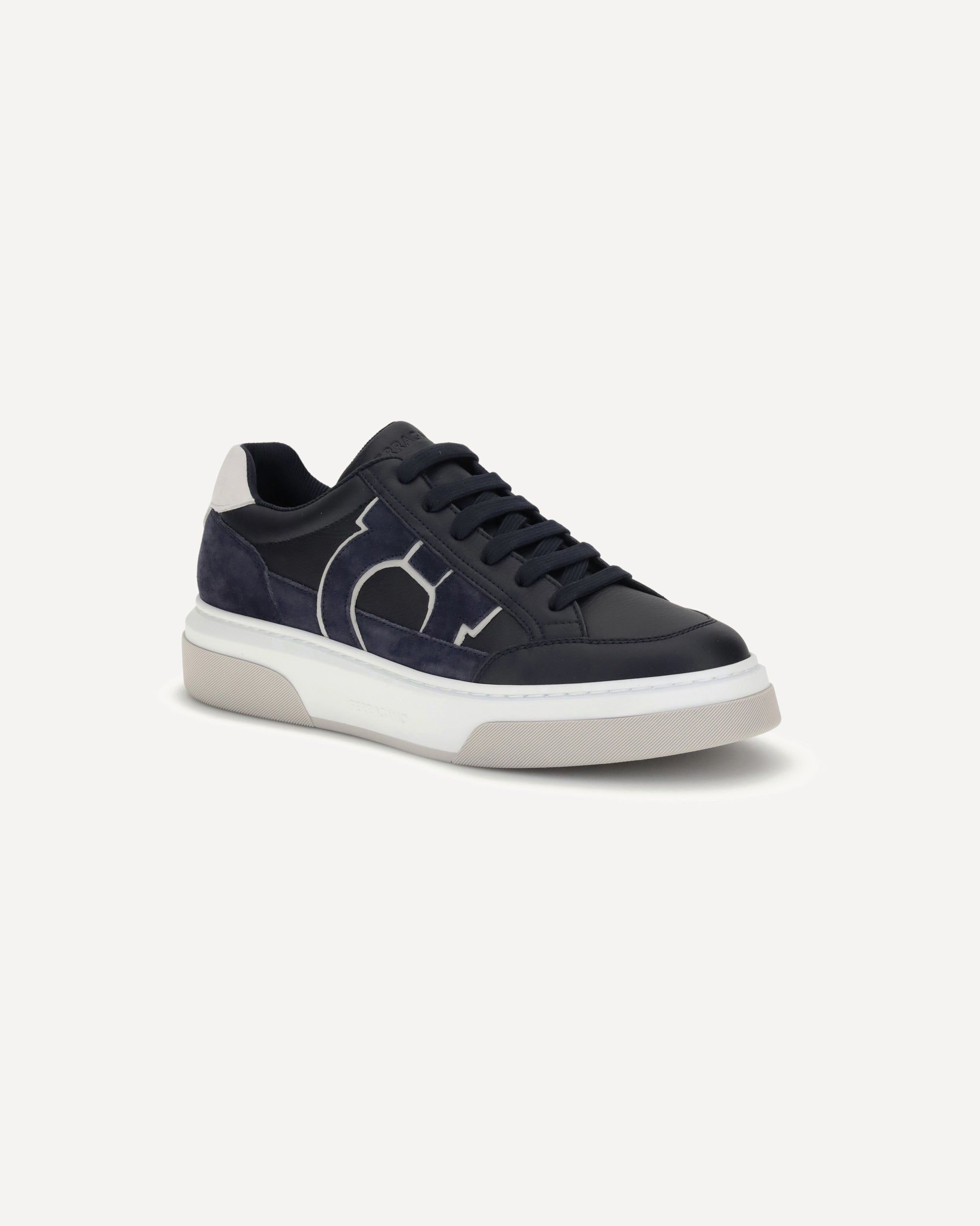 FERRAGAMO Gancini leather Sneakers BLUE | Base Blu