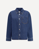 Giacca-camicia in Denim Ami De Coeur - BLU | Base Blu