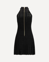 Pleated mini Dress - BLACK | Base Blu