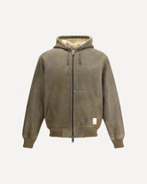 Leather bomber Jacket - BROWN | Base Blu