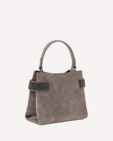 Leather Handbag - BROWN | Base Blu