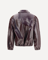 Vinyl Bomber Jacket - BORDEAUX | Base Blu