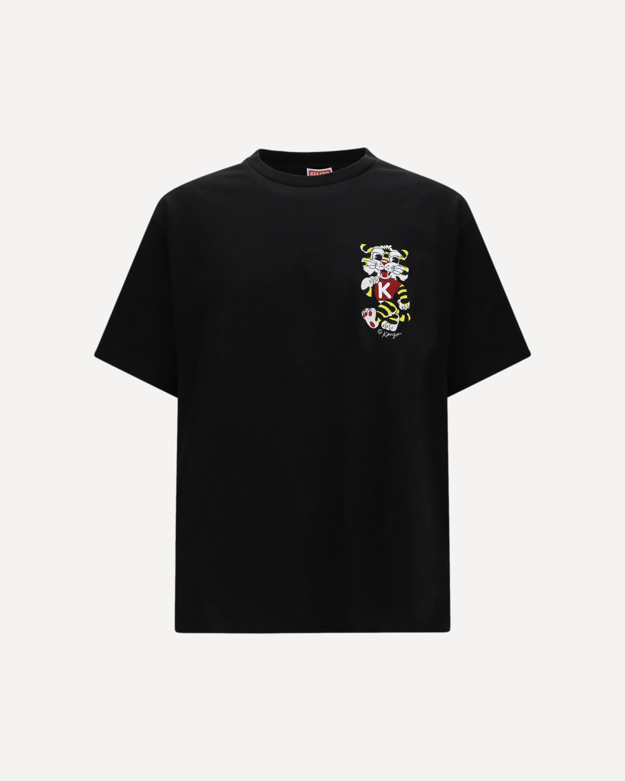 KENZO Wild Tiger motif embroidered on the chest oversized T-shirt