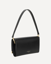 Borsa a Spalla in pelle  - NERO | Base Blu
