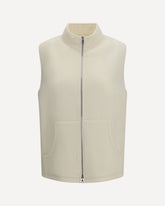 Virgin wool Vest - CREAM | Base Blu