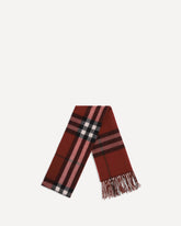 Cashmere Check Scarf - BORDEAUX | Base Blu