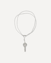 Collana con ciondolo chiave - ARGENTO | Base Blu