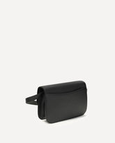 Borsa a Spalla in saffiano con pattina - NERO | Base Blu