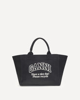 XXL Canvas Tote Bag - BLACK | Base Blu