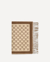 GG all-over wool Scarf - BEIGE | Base Blu