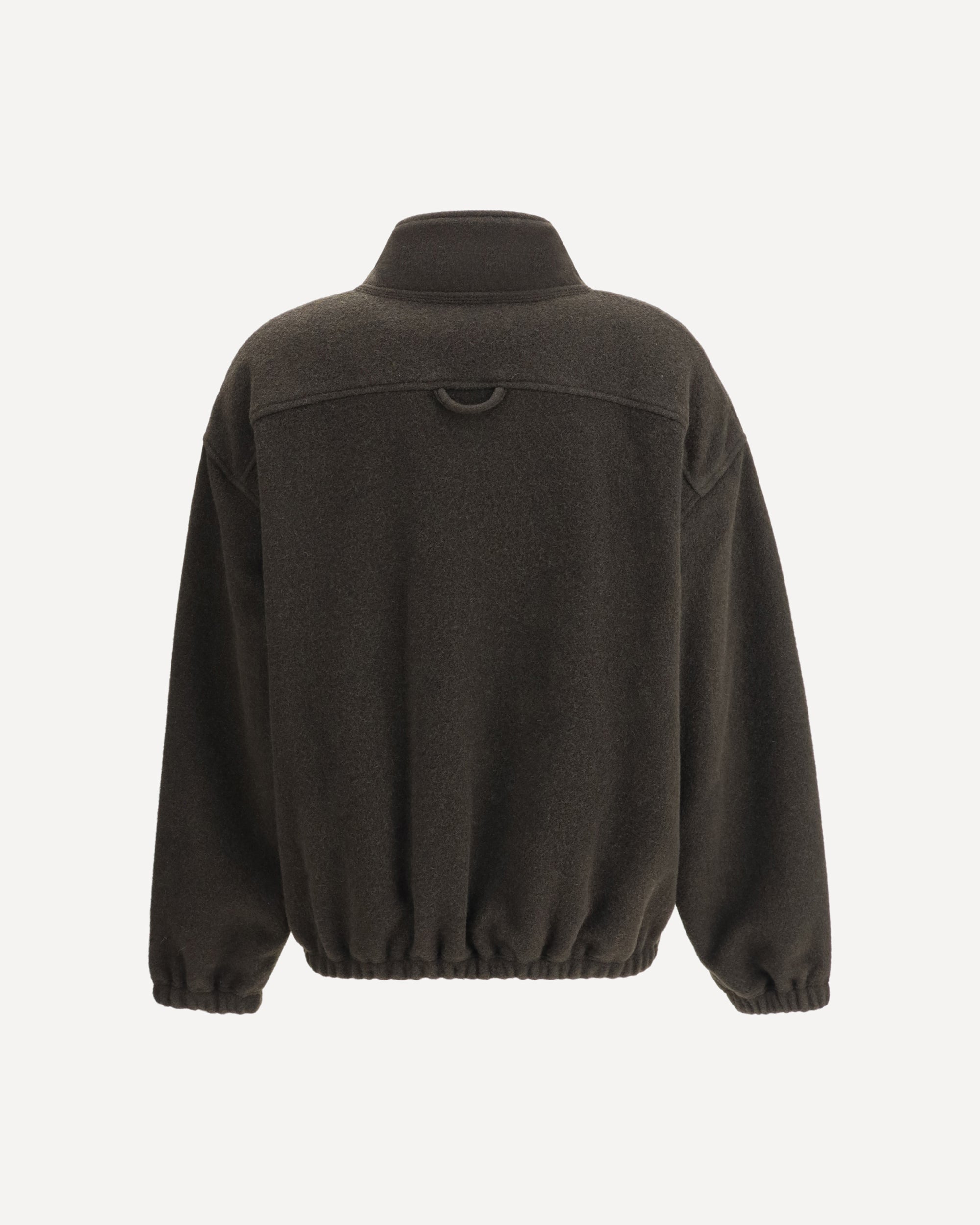 RIER Polar natural Wool Pile GREEN | Base Blu