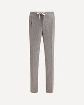 Soft Virgin Wool and Cashmere Trousers - BROWN | Base Blu
