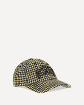 Woollen Check Cap - YELLOW | Base Blu