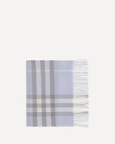 Embroidered cashmere Scarf - LIGHT BLUE | Base Blu