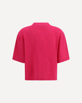 Cropped T-Shirt with round neckline - PINK | Base Blu
