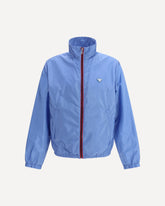 High-neck nylon Jacket - LIGHT BLUE | Base Blu