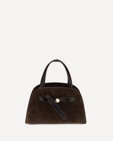 Borsa a Mano Romy in suede piccola - MARRONE | Base Blu