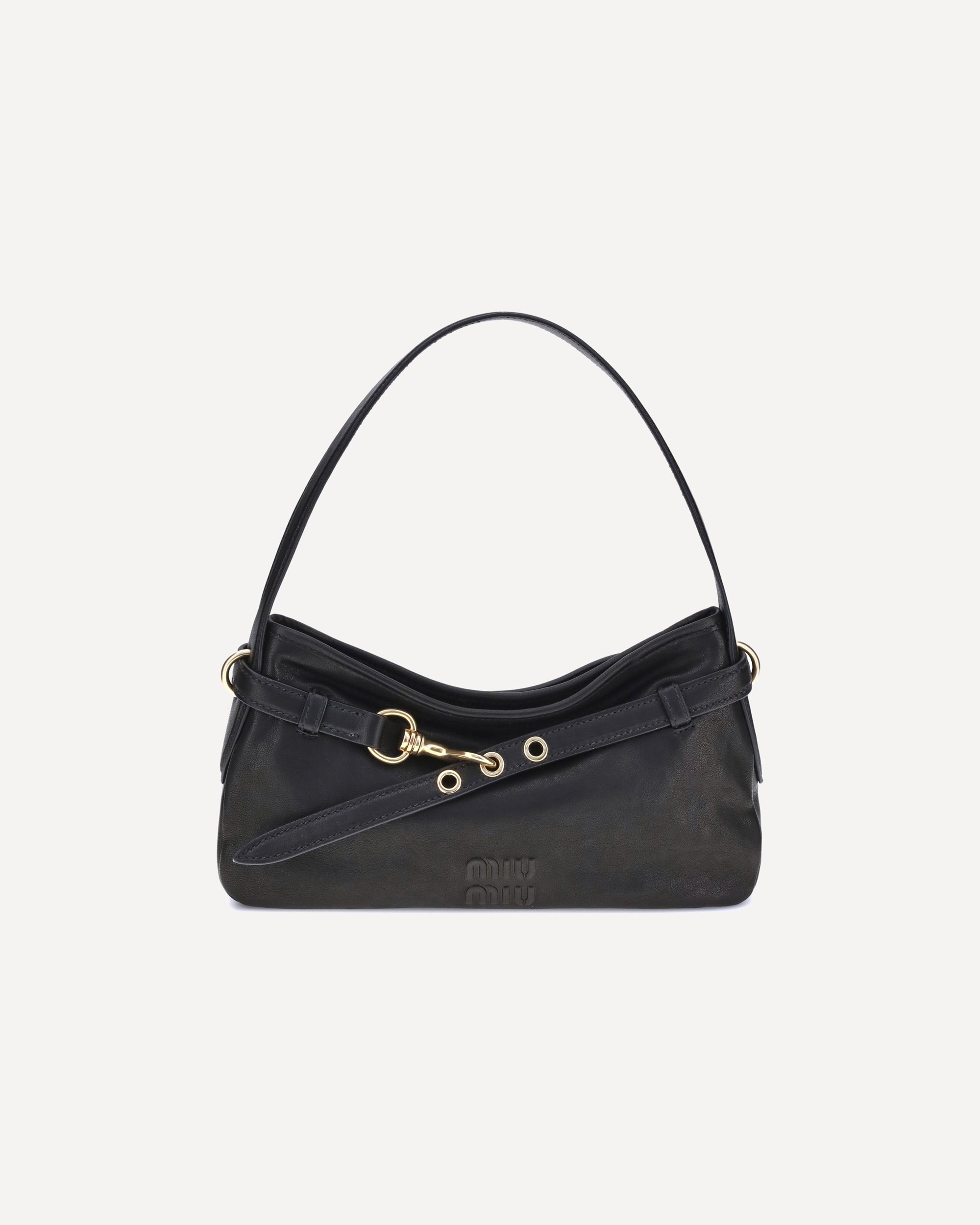 MIU MIU Aventure Shoulder Bag BLACK | Base Blu