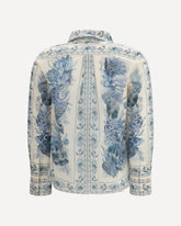 Camicia in cotone con stampa floreale  - MULTICOLORE | Base Blu