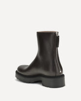 Nobilis Practical Boots in polished calf leather - BROWN | Base Blu