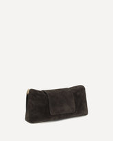 Vivian suede Pouch - BROWN | Base Blu