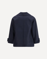 Cappotto midi con chiusura a bottoni - BLU | Base Blu