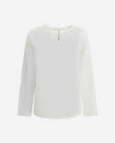 Trompe L’Œil Jewelry long-sleeve T-shirt - WHITE | Base Blu