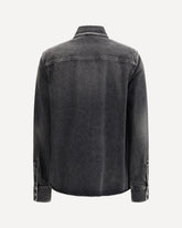 Camicia Western in denim di Cotone e Lyocell  - NERO | Base Blu