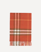 Cashmere Check Scarf - RED | Base Blu