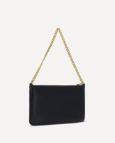 Leather Shoulder Bag - BLACK | Base Blu