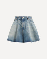 Denim Miniskirt - BLUE | Base Blu