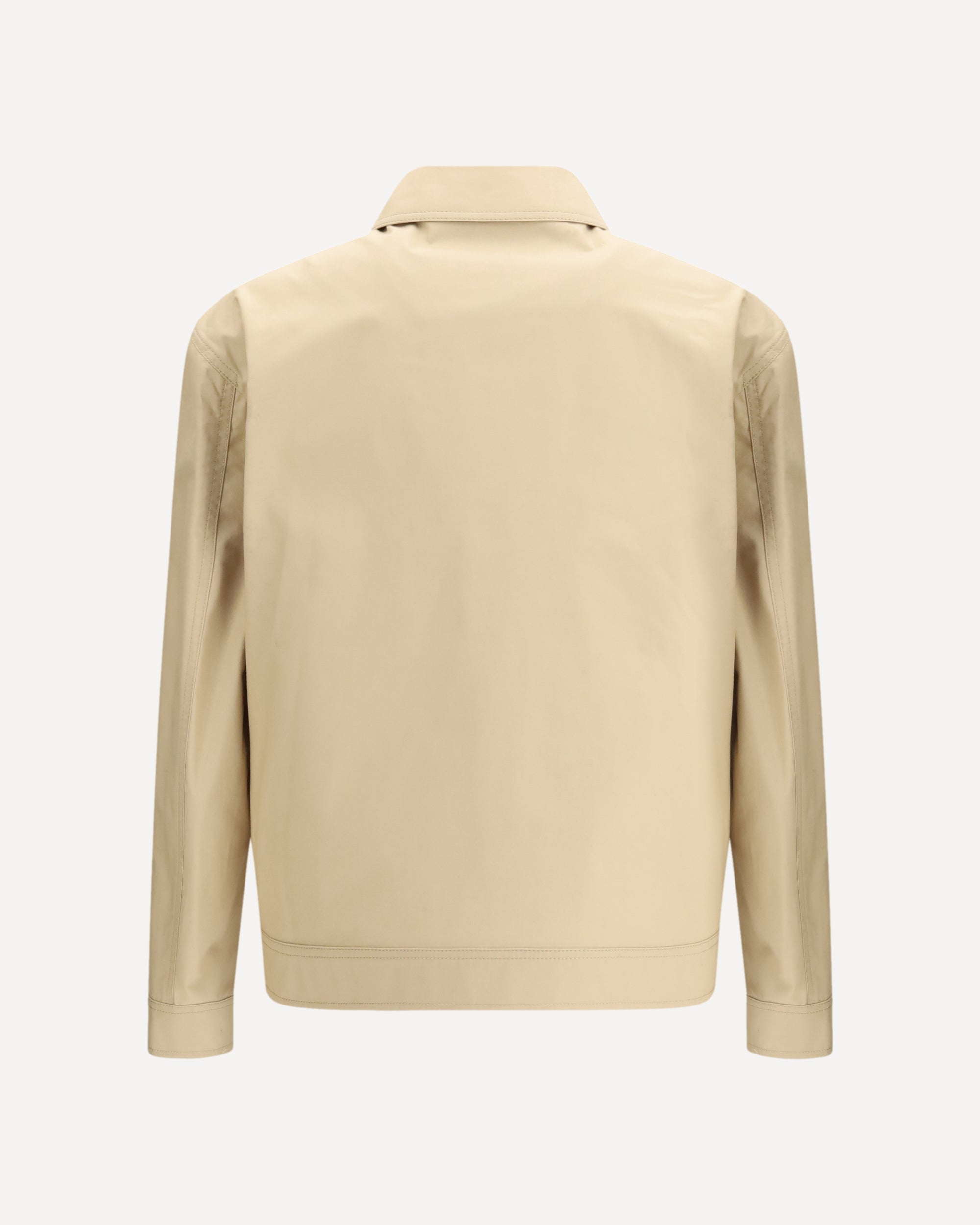 MOSCHINO COUTUREリネン ベージュジャケット MOSCHINO Zip closure Jacket BEIGE | Base Blu