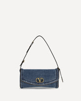 DeVain small Shoulder Bag in denim - BLUE | Base Blu