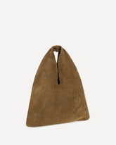 Louis Handbag in suede - BROWN | Base Blu