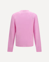 Crew-neck cashmere Sweater - PINK | Base Blu