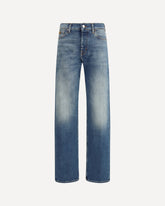 Jeans 5 tasche Claire straight in denim  - BLU | Base Blu