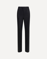 Silk faille Pants - BLACK | Base Blu