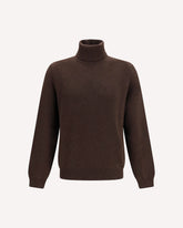 Parksville Baby cashmere turtleneck Sweater - BROWN | Base Blu