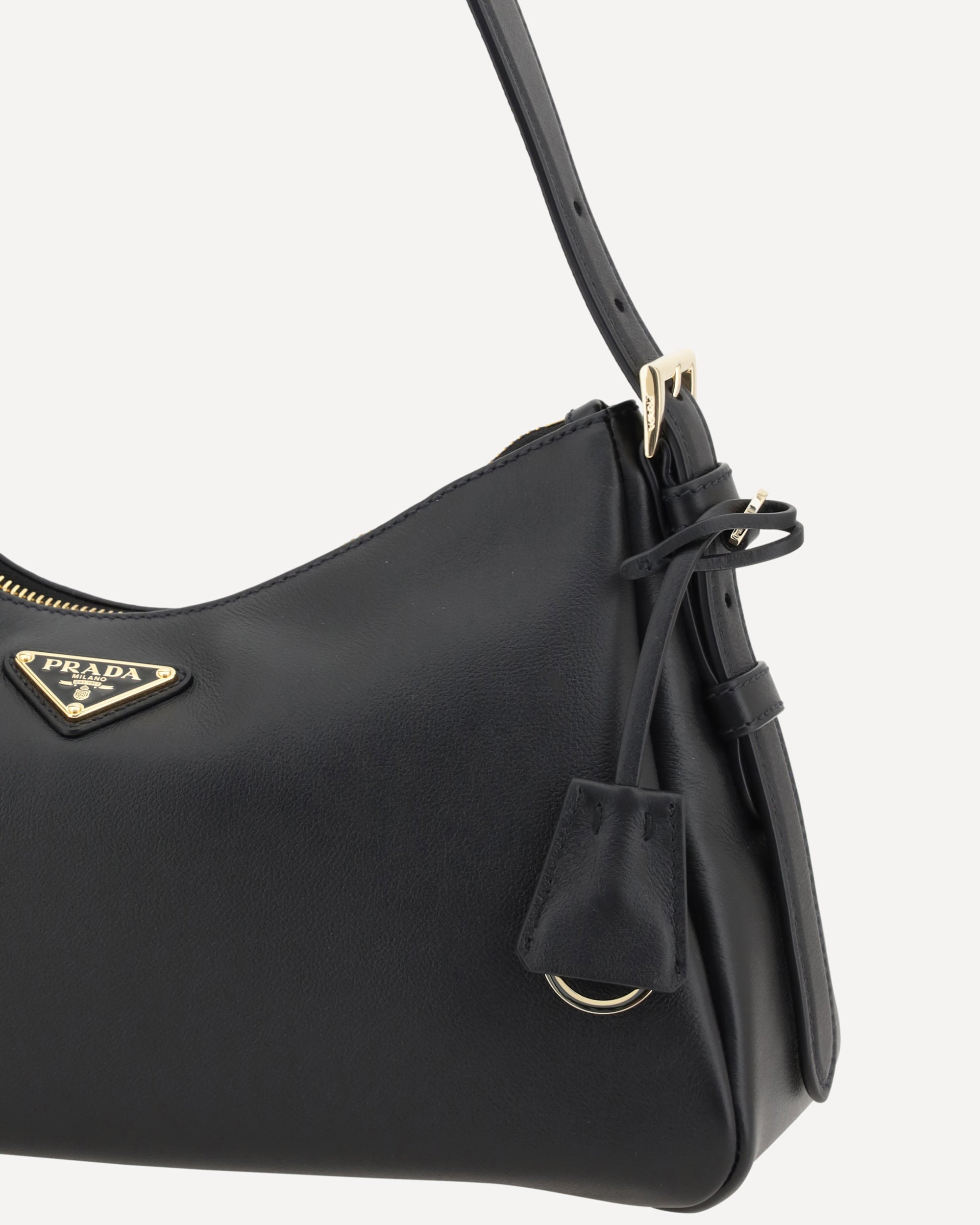 PRADA Aimée Medium Shoulder Bag BLACK | Base Blu