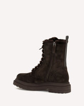 Laced Ankle Boots - BLACK | Base Blu